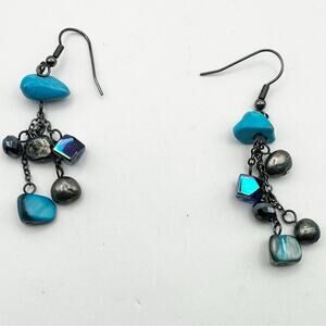 Park Lane True Blue Dangle Drop Beads Beaded Earring Cobalt